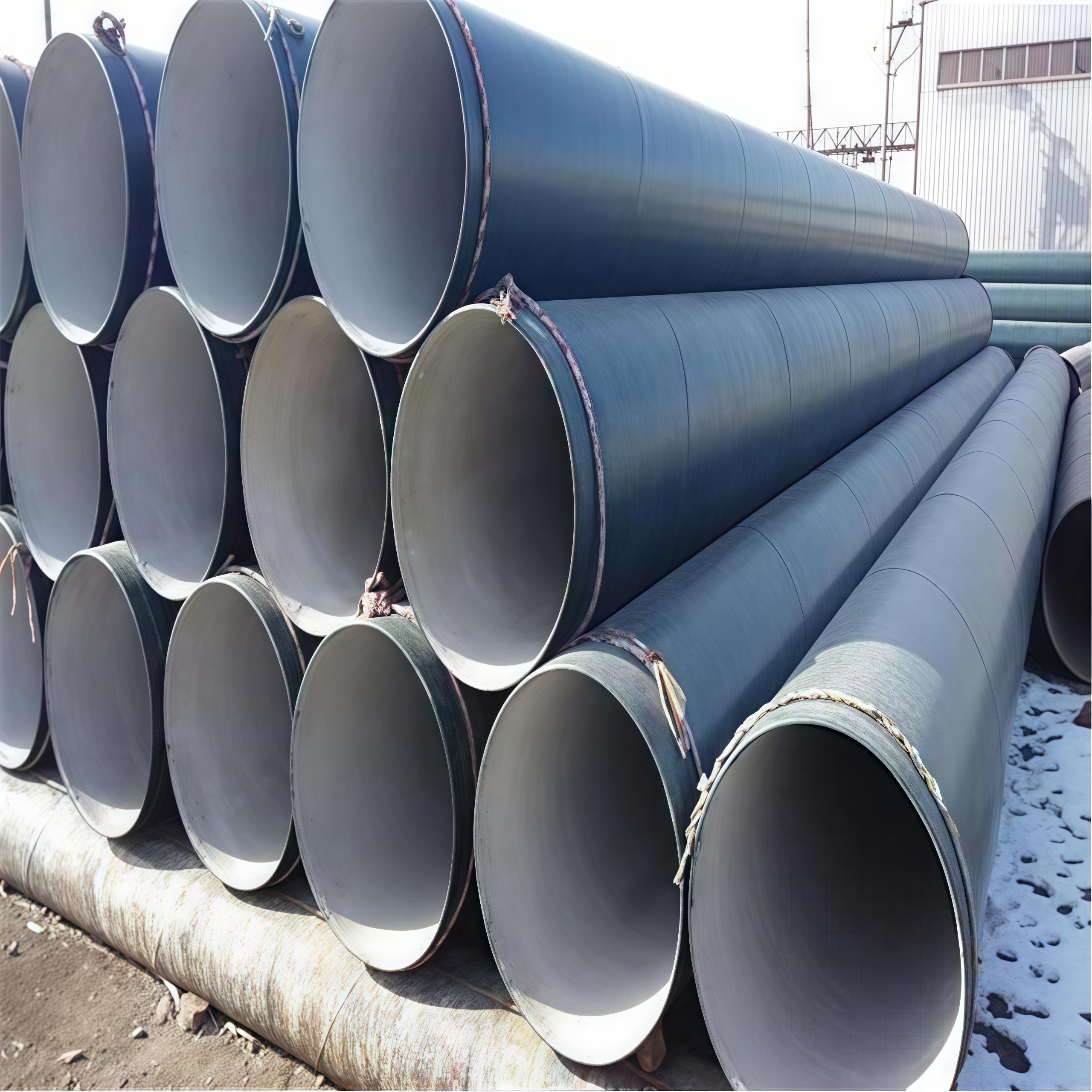 Cement mortar anti-corrosion steel pipe