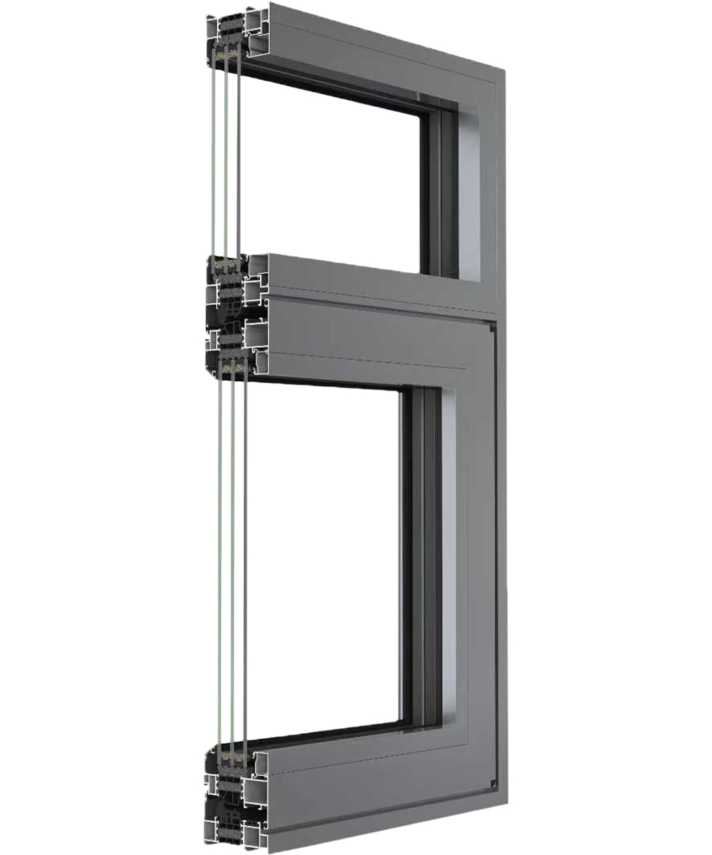 SL85 series - ordinary three glass casement window