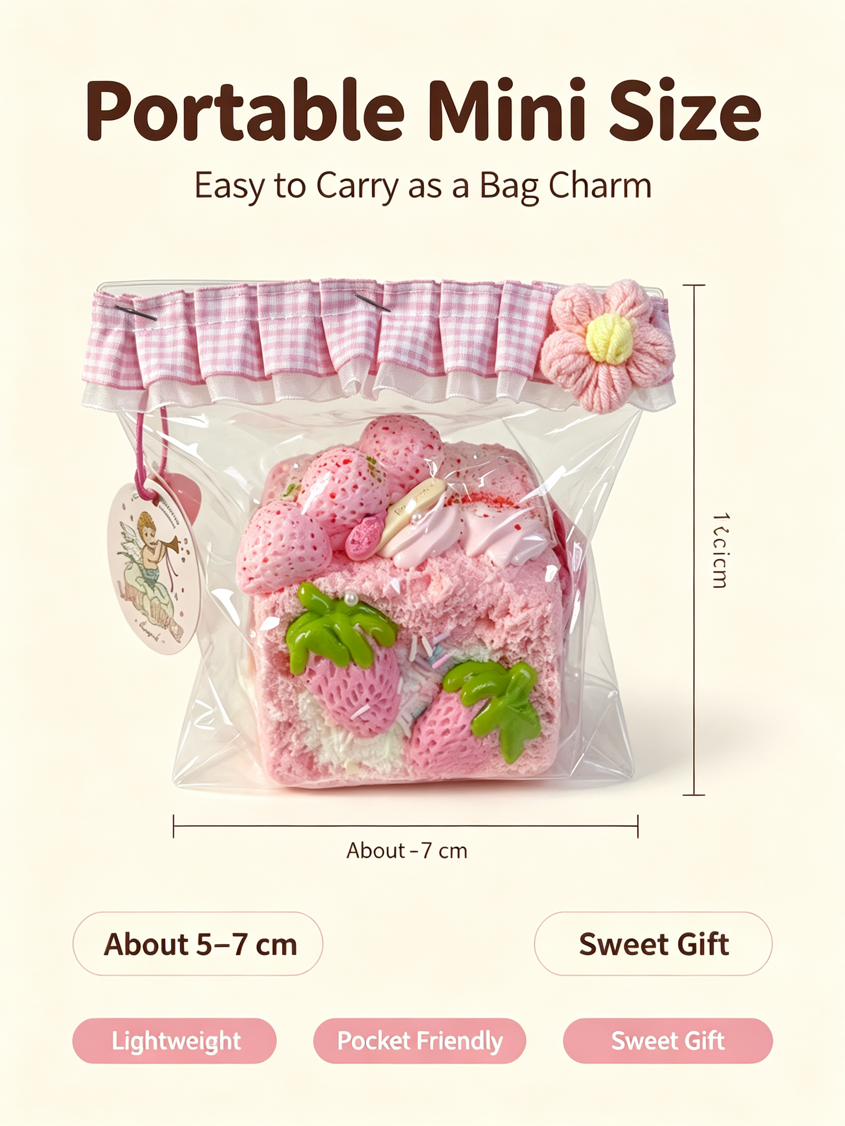 Pink Strawberry Three-Layer Toast