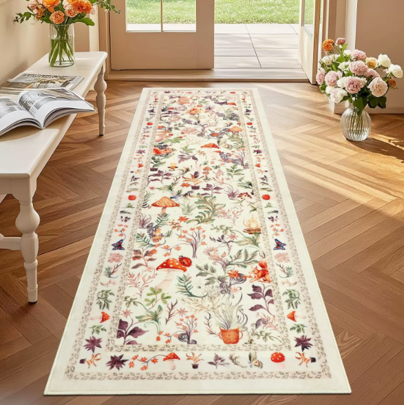 Faux Cashmere Washable‑back Rug