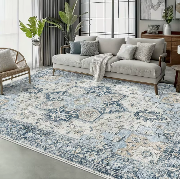 American Persian‑Style Faux Cashmere Washable Rug