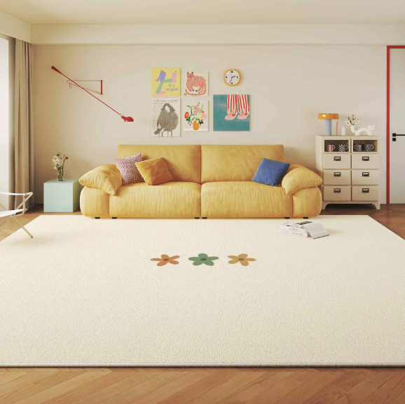Crystal Velvet Living Room Rug