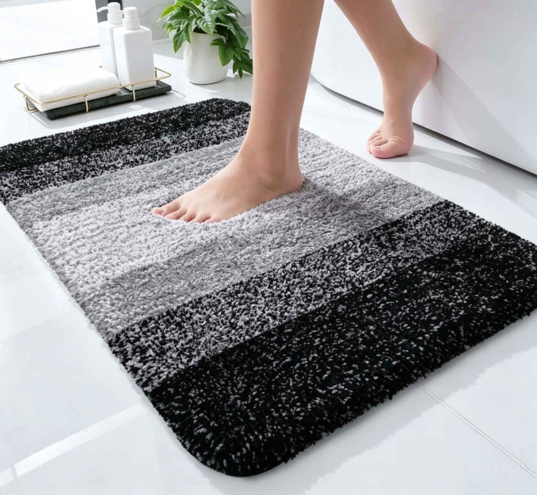 Non‑Slip Absorbent Bathroom Mat