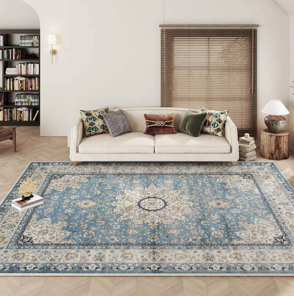 Bohemian Vintage Faux Cashmere Washable Rug