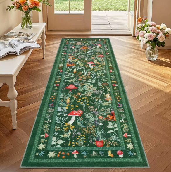 Faux Cashmere Washable‑back Rug