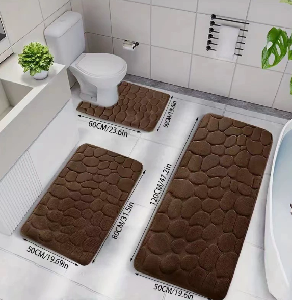 Coral Fleece Bathroom Mat