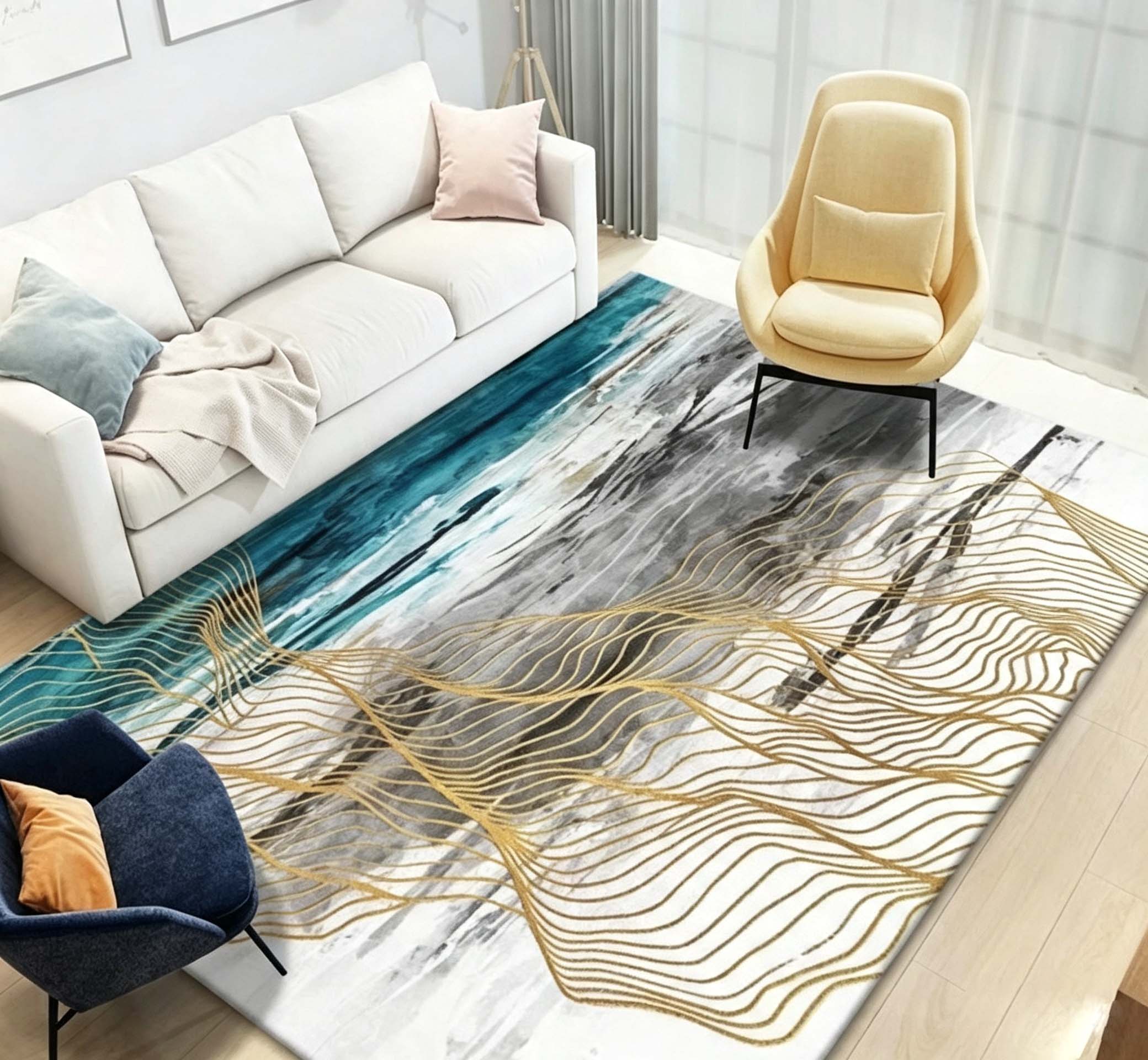 Luxury Style Living Room Rug