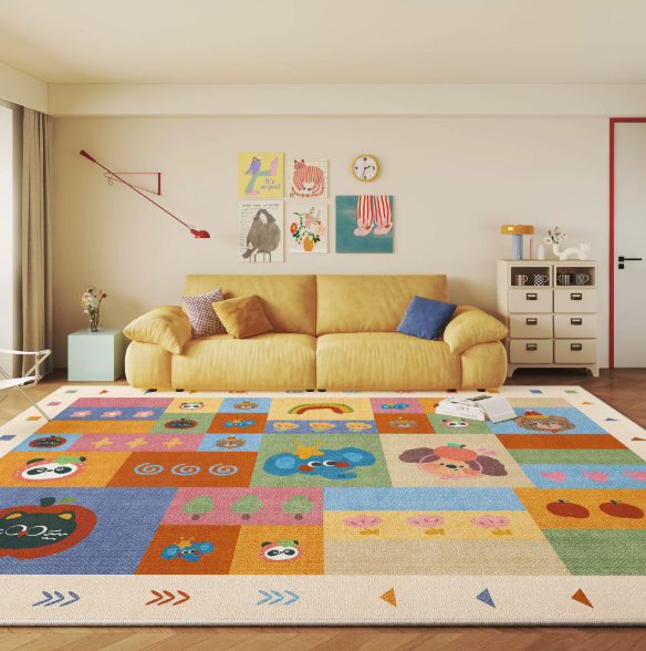 Crystal Velvet Living Room Rug