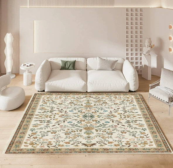 Living Room Rug with Silicone Dot‑Plastic Backing