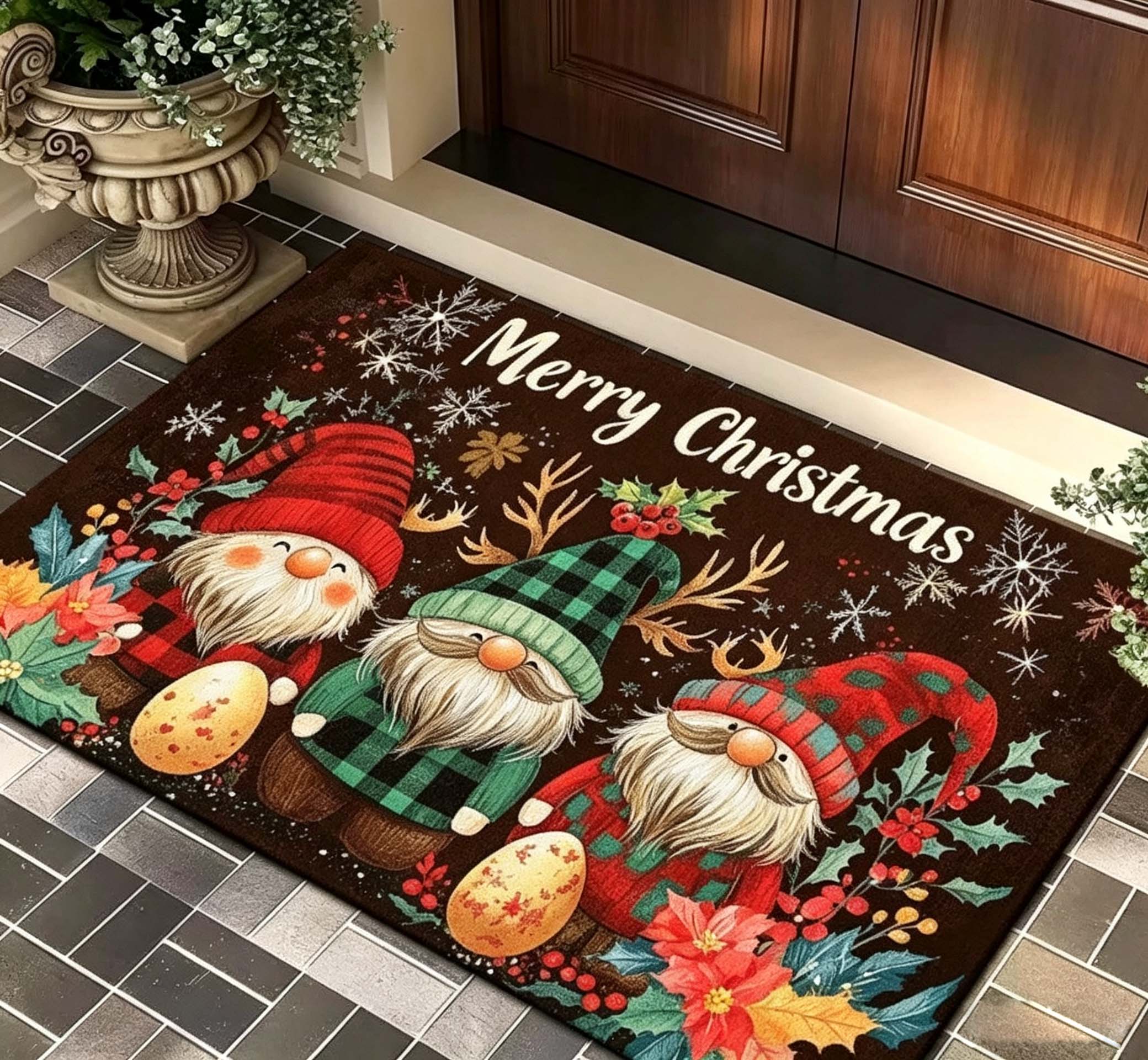 American‑Style Christmas Entrance Doormat