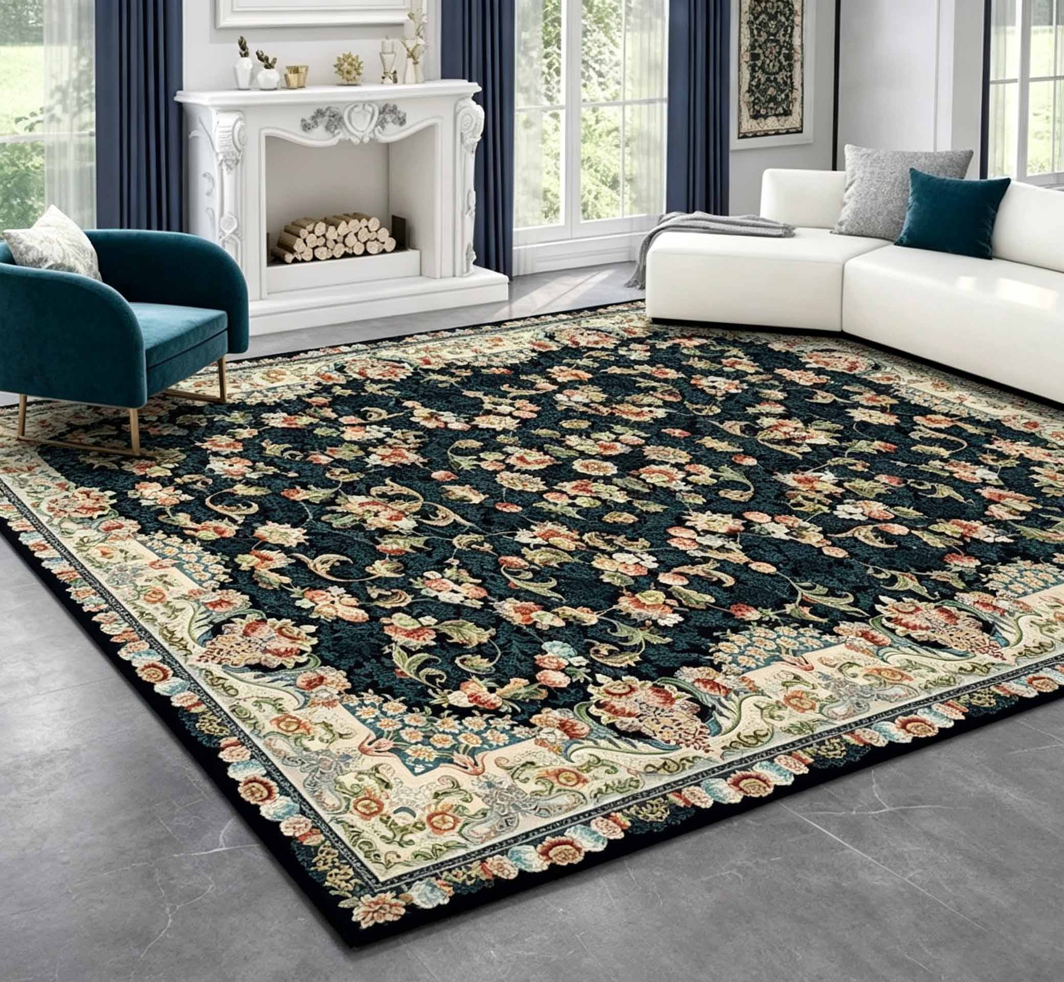 European‑Style Living Room Rug