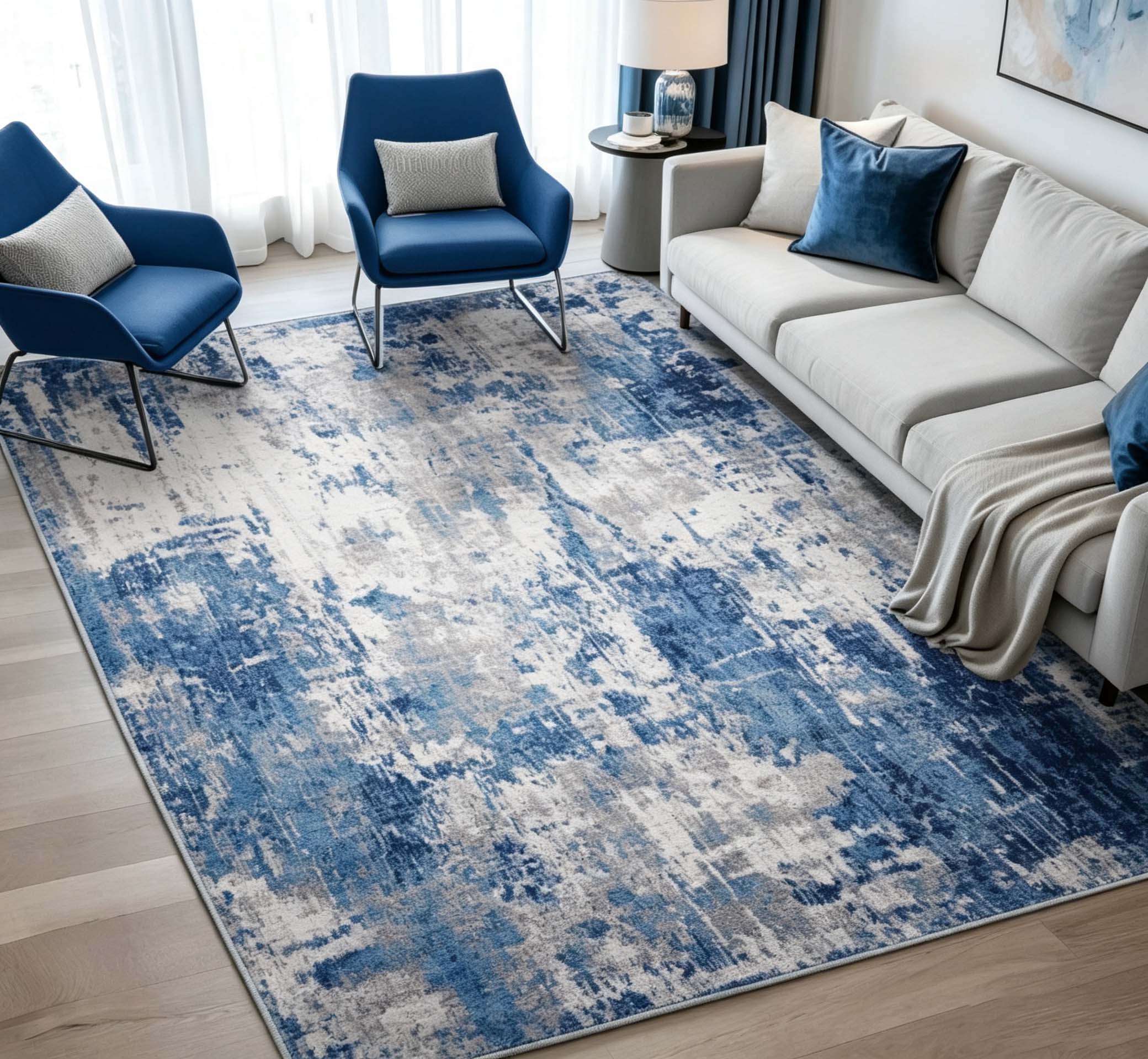 Tie‑Dye Living Room Rug