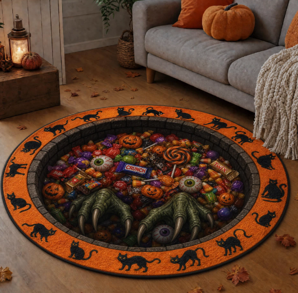 Halloween Round Rug