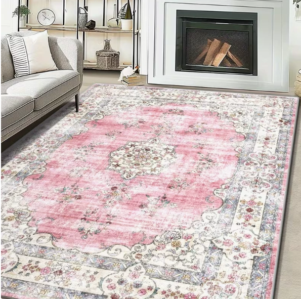 American Persian‑Style Faux Cashmere Washable Rug