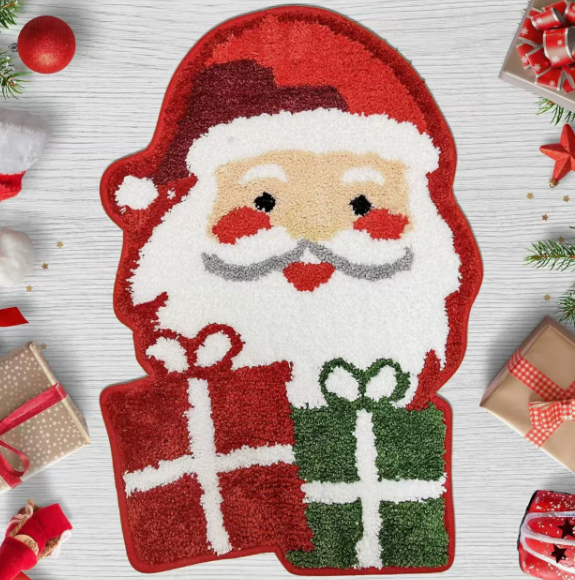 Special‑Shaped Christmas Imitation Cashmere Doormat