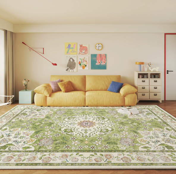 Crystal Velvet Living Room Rug