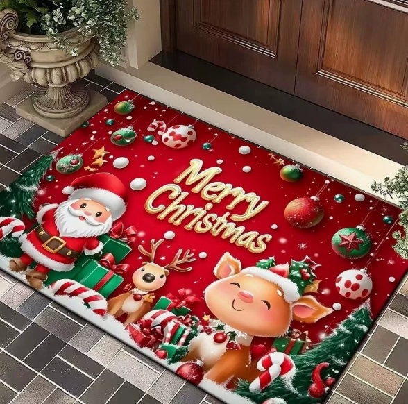 American‑Style Christmas Entrance Doormat