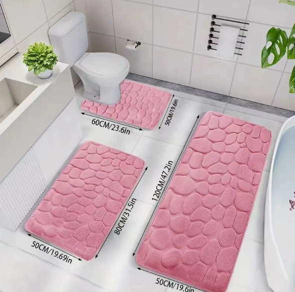 Coral Fleece Bathroom Mat