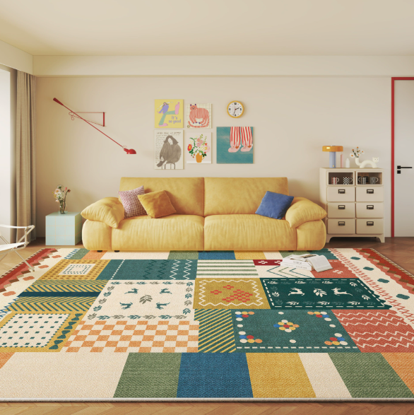 Crystal Velvet Living Room Rug