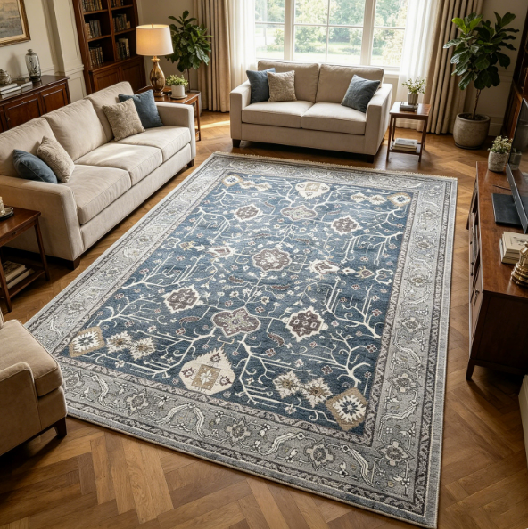 American‑Style Rug with Felt & Silicone Backing