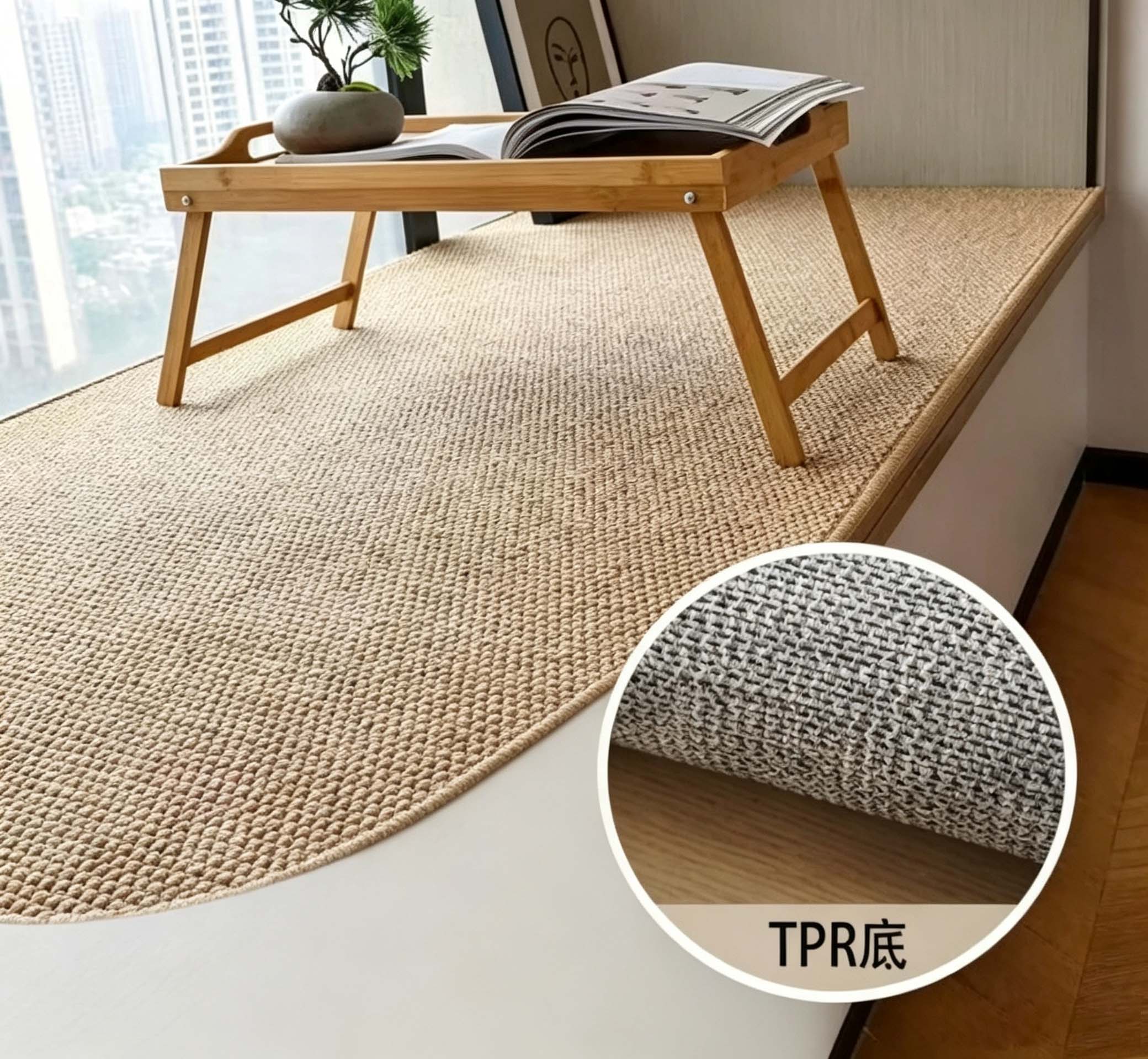 Sisal‑Look Bay Window Cushion