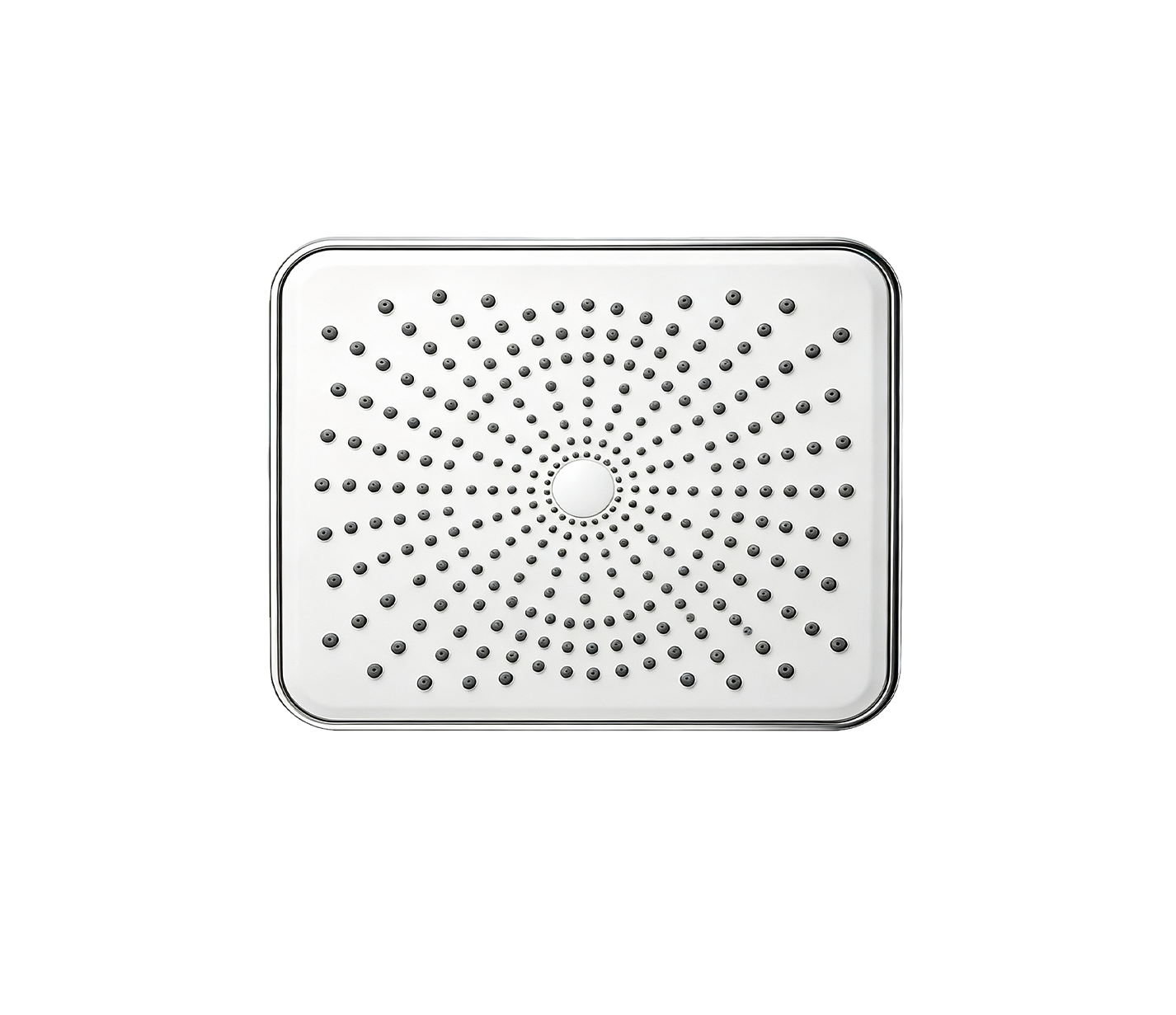 Square Chrome Overhead Shower Head